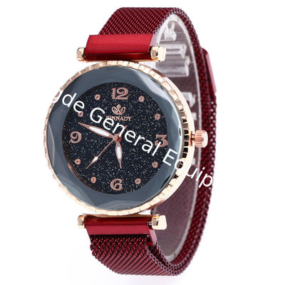WJ-7868 With Rhinestone Starry Sky Face Design Women Handwatches Attractive Wonderful Pretty Magnet Buckle Lady Watch