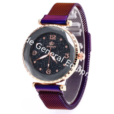 WJ-7868 With Rhinestone Starry Sky Face Design Women Handwatches Attractive Wonderful Pretty Magnet Buckle Lady Watch