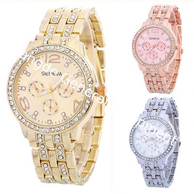 WJ-6433 Crystal Rhinestone Charming Beautiful Elegant Fashion Fancy Wristwatch