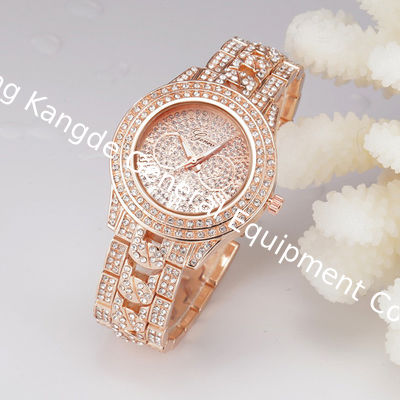 WJ-6046 luxury bling bling all diamonds fashion pretty quartz Geneva women watch