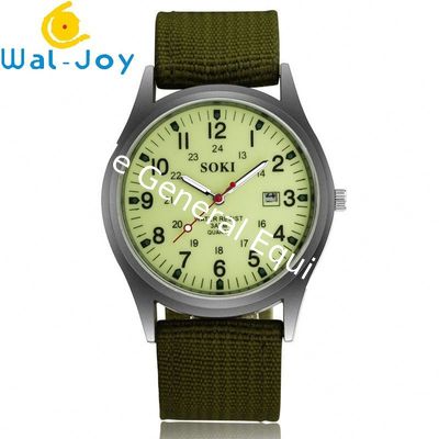WJ-4613 Unique Canvas Strap Fashion Calendar High Quality Men Wrist Watches