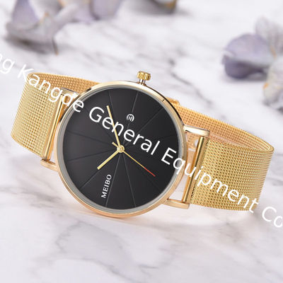 WJ-8377 Men Hand Stainless Steel Band Mesh Watch