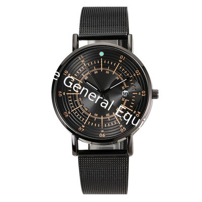 WJ-8079 Stainless Steel Mesh Quartz Wrist Man Watch