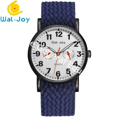 WJ8004 Waterproof Best Sale Quartz Colorful Nylon Strap Trendy Men Wal-Joy Watch