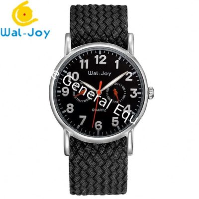 WJ8004 Waterproof Best Sale Quartz Colorful Nylon Strap Trendy Men Wal-Joy Watch