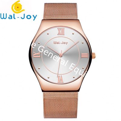Wal-Joy Brand Men Fashion Quartz 3ATM Waterproof Mesh Belt Wrist Watch WJ8003