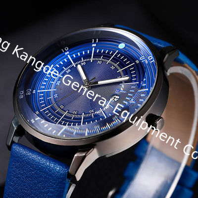 WJ-8076 Cheap Men Leather  Band Quartz Wrist Watch