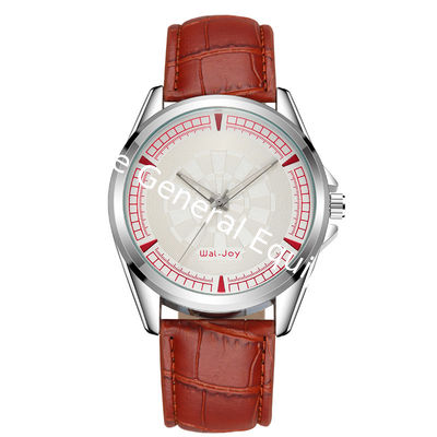 WJ-8105 Good Price High Quality Hot Sale Quartz Watch Low MOQ OEM Wristwatch Leather Strap Waterproof Watch