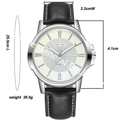 WJ-8103 Vogue Business Men Watches Small MOQ Handwatches Factory Hot Selling Leather Wrist Watches