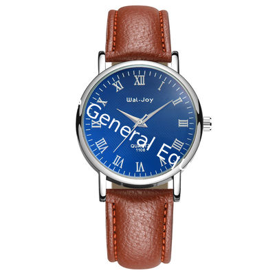 WJ-8101 New Style Hot Selling High Quality Leather Men Watch Popular Fashion Life Waterproof Male Quartz Handwatches