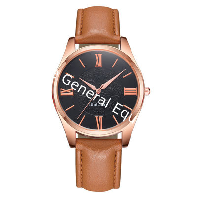 WJ-8104 Newest Style Leather Band Handwatches for Men Concise Cheap Business with Waterproof Men Watches