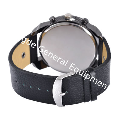 WJ-5381 personality double time fashion student quartz charming leather men watch