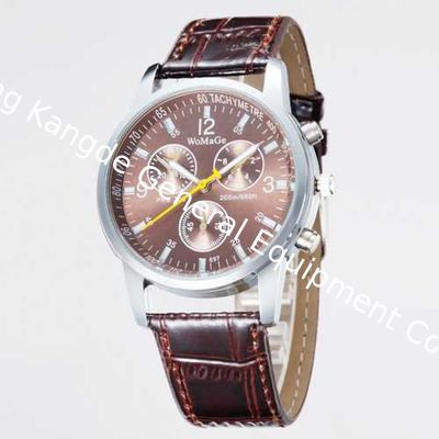 WJ-3250 Womage vogue hot sale newest charming leather high quality quartz men wrist watch