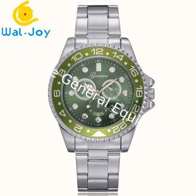 WJ-6525 New Arrival Fashion Complete Calendar Geneva Brand Stainless Steel Back Men Watch