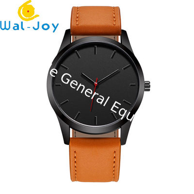 WJ-7126 Hot Selling Vogue Men Watch No Logo Small OEM Watches Leather Wristwatches Low Price