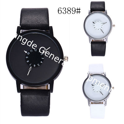 WJ-7126 Hot Selling Vogue Men Watch No Logo Small OEM Watches Leather Wristwatches Low Price