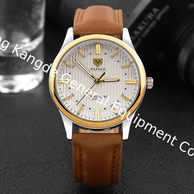WJ-8107 Creative Personality Flower Face Quartz Leather Band Casual Men Watches Low Quantity Customized Watch