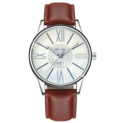 WJ-8111 High Quality Good Looking Hot Sale Quartz Watch Low MOQ OEM Wristwatch Leather Strap Waterproof Watch For Men