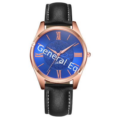 WJ-8104 Starry Sky Dial Design Vogue Gentlemen Wrist Watch Leather Strap Water Resistant Men LOW MOQ OEM Watches