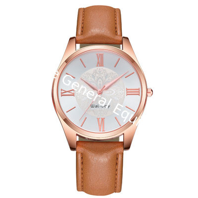 WJ-8104 Starry Sky Dial Design Vogue Gentlemen Wrist Watch Leather Strap Water Resistant Men LOW MOQ OEM Watches