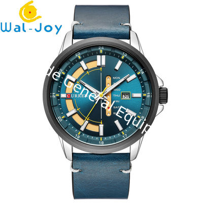 WJ-7601 New CURREN Brand fashionable Amazon Men's Quartz Belt Watch 30 Meters Waterproof Japanese Core Watch
