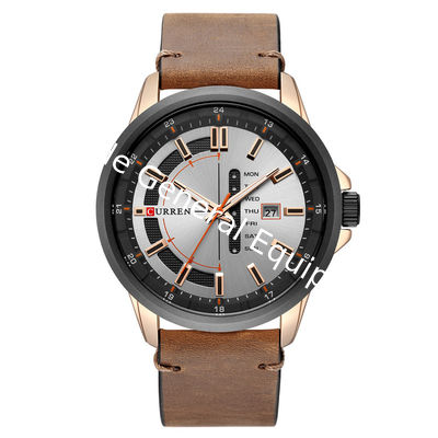WJ-7601 New CURREN Brand fashionable Amazon Men's Quartz Belt Watch 30 Meters Waterproof Japanese Core Watch