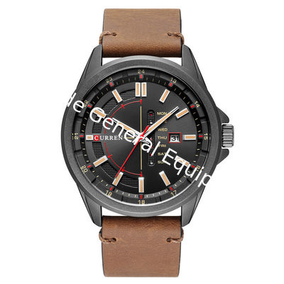 WJ-7601 New CURREN Brand fashionable Amazon Men's Quartz Belt Watch 30 Meters Waterproof Japanese Core Watch