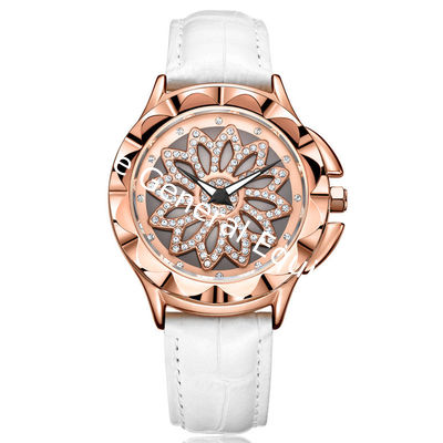 WJ-7603 Miss MEGIR Magel 2059 Fashionable Quartz Watch Water Diamond Decorative Dial Luxury Women's Watch