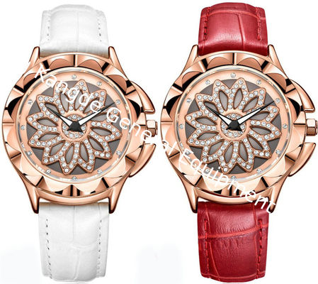 WJ-7603 Miss MEGIR Magel 2059 Fashionable Quartz Watch Water Diamond Decorative Dial Luxury Women's Watch