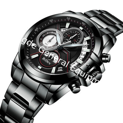 WJ-7390 Fashion Latest Design Cool Men Watches Waterproof Day Quartz Handwatches 3ATM Stainless Steel Wrist Watches