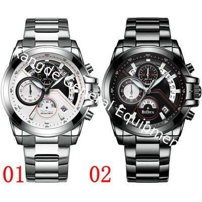WJ-7390 Fashion Latest Design Cool Men Watches Waterproof Day Quartz Handwatches 3ATM Stainless Steel Wrist Watches