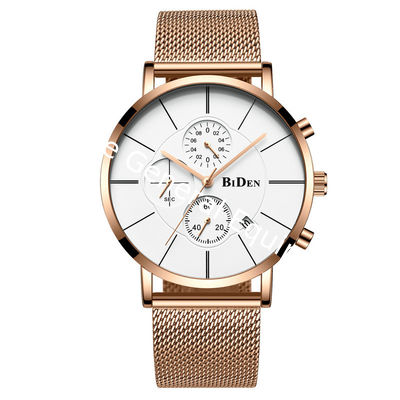 WJ-7393 Wholesales Casual Men Watches Waterproof Water Resistant Stainless Steel Handwatches 3ATM Date Quartz Wrist Watches
