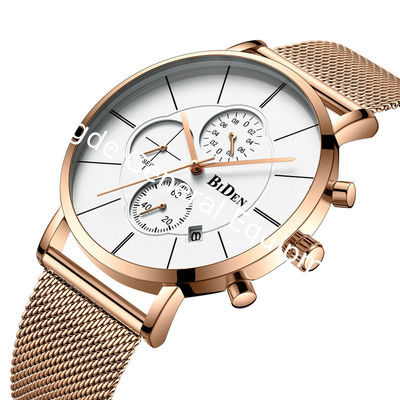 WJ-7393 Wholesales Casual Men Watches Waterproof Water Resistant Stainless Steel Handwatches 3ATM Date Quartz Wrist Watches