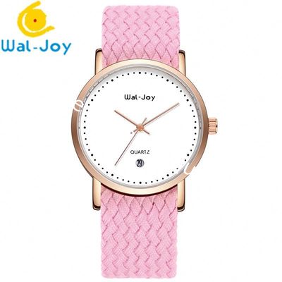 Wal-Joy Brand Nylon Band Waterproof with Calendar Quartz Luxury Watch Set WJ9007