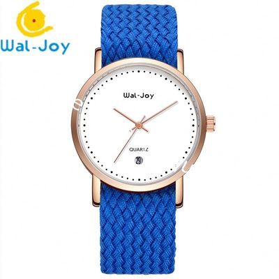 Wal-Joy Brand Nylon Band Waterproof with Calendar Quartz Luxury Watch Set WJ9007