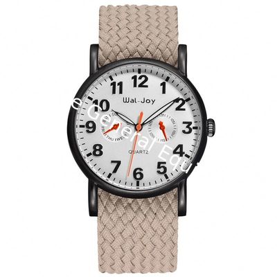 Wal-Joy Brand Knitted Strap Luxury Box Set Outdoor Quartz Men Watches 2017