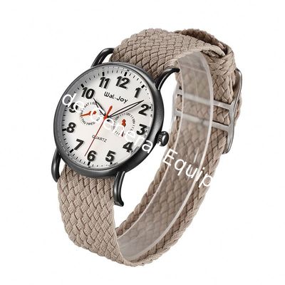 Wal-Joy Brand Knitted Strap Luxury Box Set Outdoor Quartz Men Watches 2017