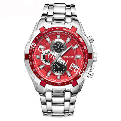 SW-1233 men water resistant Curren stainless steel hand watch