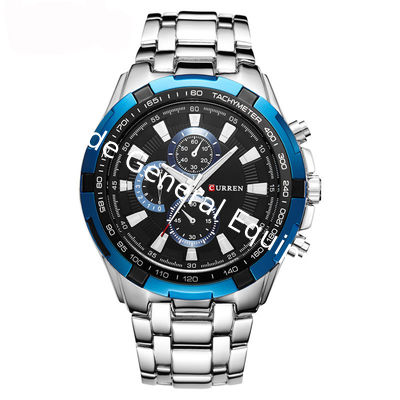 SW-1233 men water resistant Curren stainless steel hand watch
