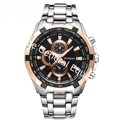 SW-1233 men water resistant Curren stainless steel hand watch