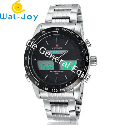 WJ-5004 New Mens Brand NAVIFORCE Watches Stainless Steel Wrist Watches Auto Date Week Designer Hours Men Watch