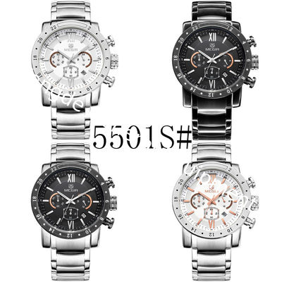 WJ-5004 New Mens Brand NAVIFORCE Watches Stainless Steel Wrist Watches Auto Date Week Designer Hours Men Watch