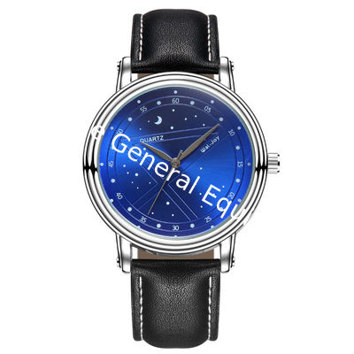 WJ-8109 Fashion Leather Wristwatch Waterproof Simple Popular Male watch Can Accept Small MOQ OEM Watch