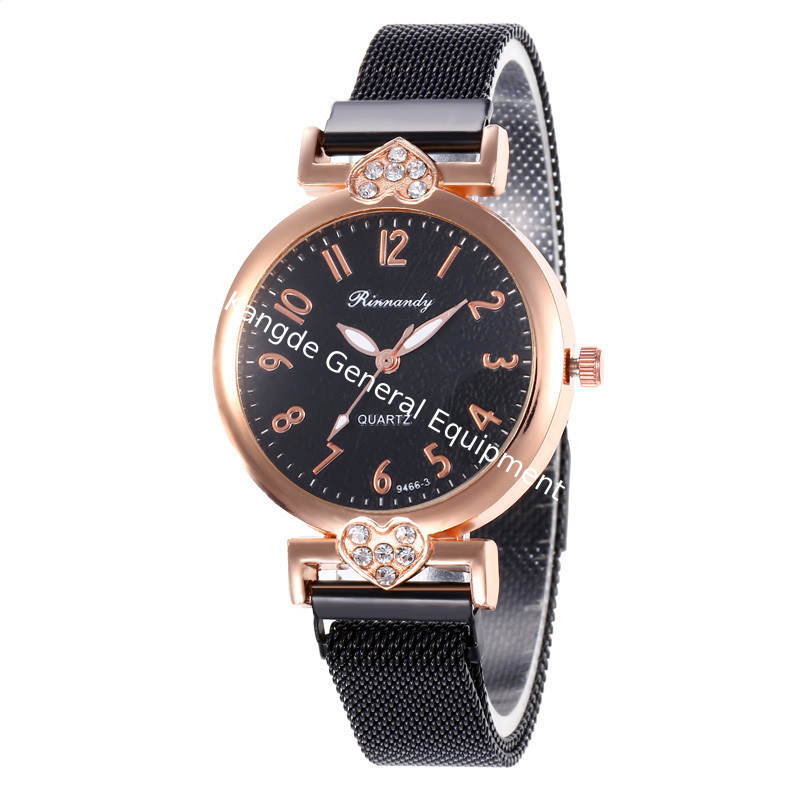 WJ-8567 Chinese Factory 2019 Newest Design Women Hand Alloy Case Mesh Wrist Magnetic Bracelet Watch