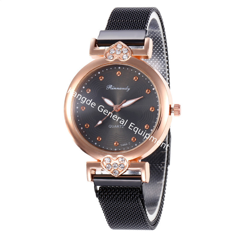 WJ-8565 Wholesale High Quality Alloy Case Rose Gold Hand Magnet Buckle Women Mesh Wrist Watch