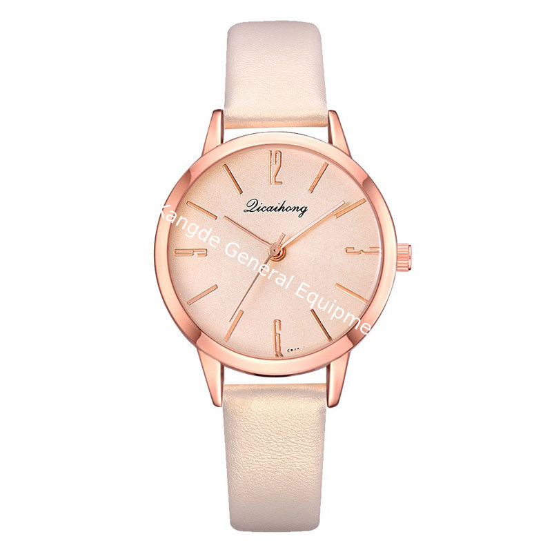 WJ-8455 Fashion Woman Purple Good Quality Gift Alloy Watch Case Lady Leather Watch