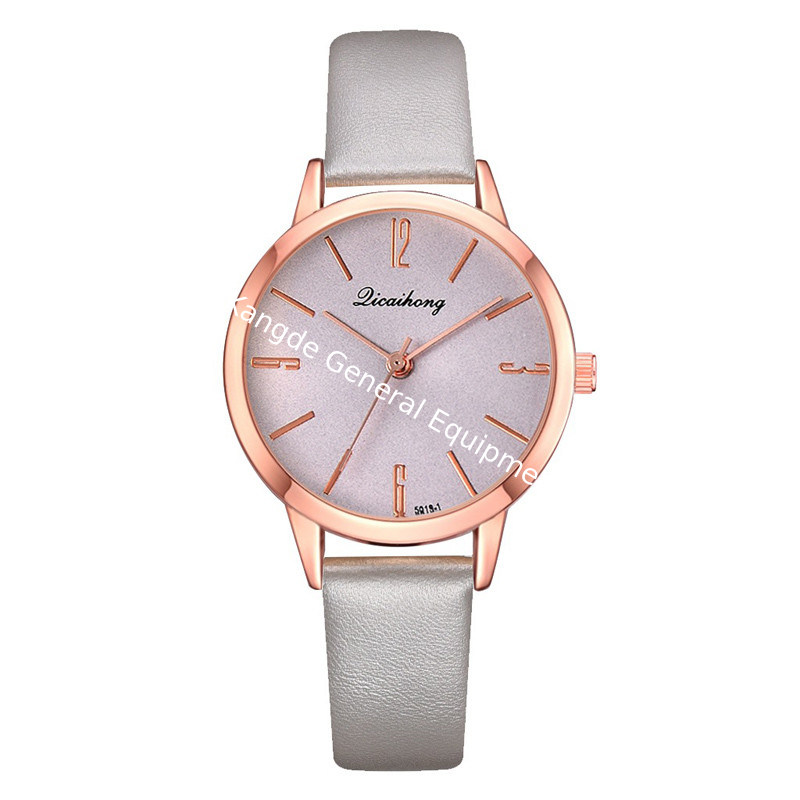 WJ-8455 Fashion Woman Purple Good Quality Gift Alloy Watch Case Lady Leather Watch