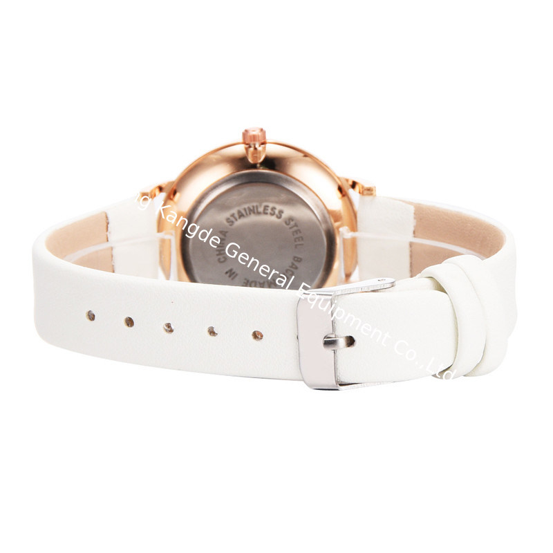 WJ-8448 Fashion Woman Good Quality Many Colors White Band Women Leather Watch