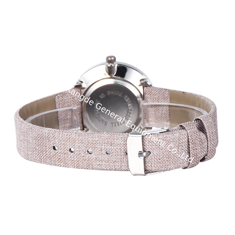 WJ-8443 Women Fashion Blue Band Alloy Watch Case Good Quality Black Leather Watch