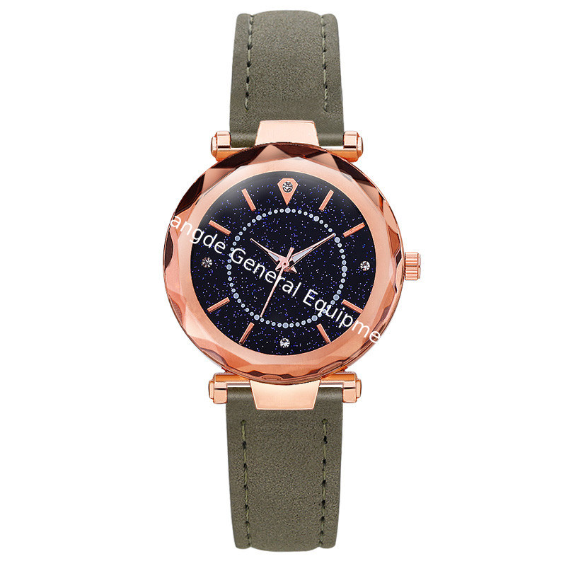 WJ-8416 Women Fashion Wrist Black Band Alloy Case Leather Watch Strap 11 Colors Ladies Wrist Watch